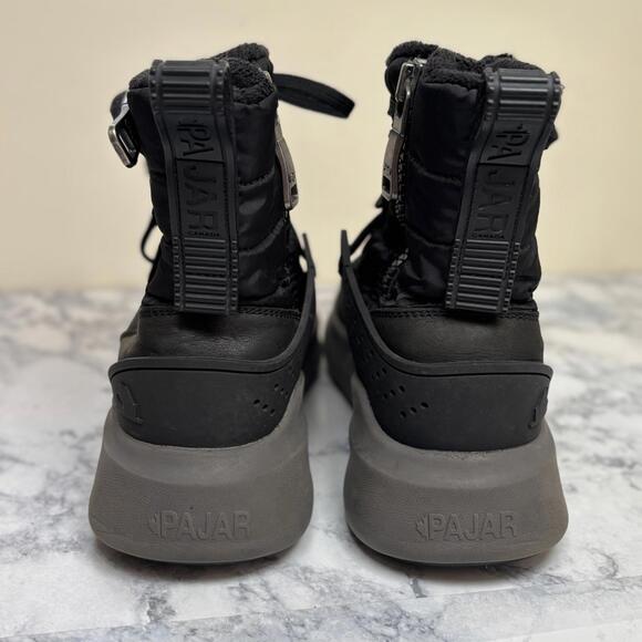 PAJAR Exian Waterproof Winter Black Boots Faux Fur Lined Snow Black 8–8.5 - Picture 5 of 9